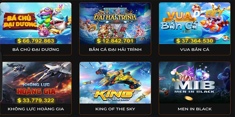 Ba sảnh bắn cá Debet được ưa chuộng nhất..