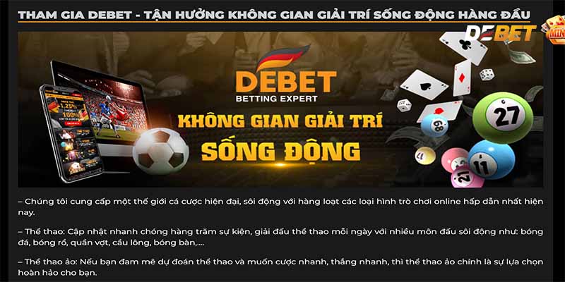 Giới Thiệu - Năng lực kết nối cộng đồng của Debet.
