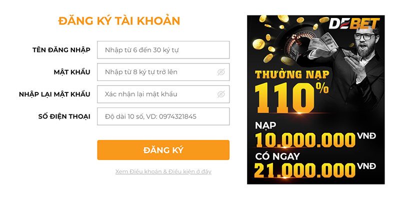 Đăng ký tài khoản chơi xổ số dễ dàng.